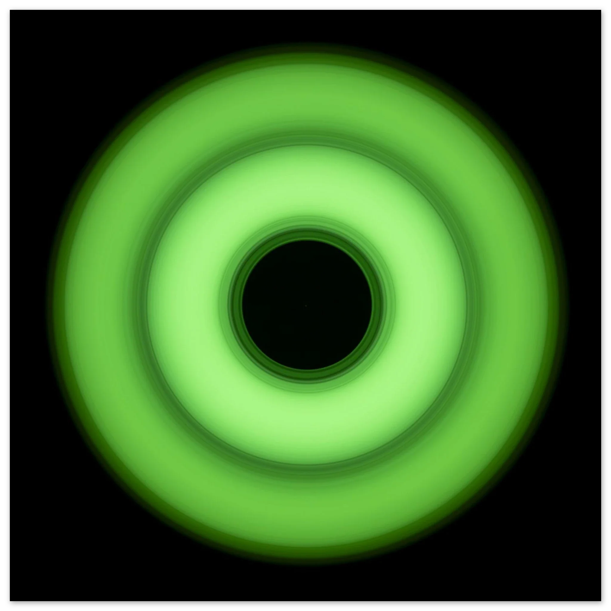 Abstract circular light art prints — The Greens collection by Michael Hill Photography