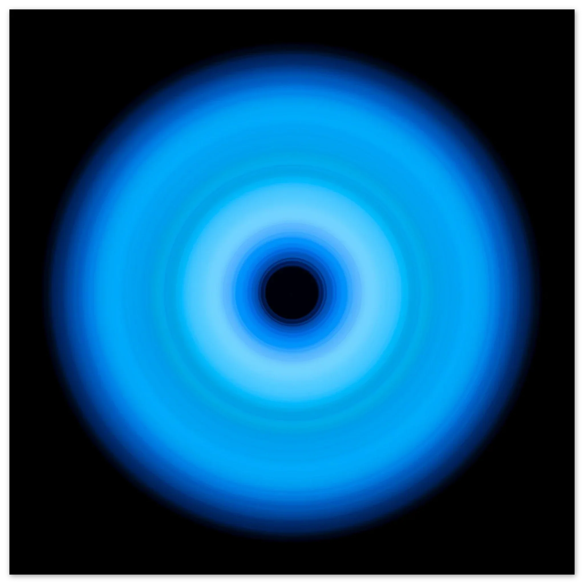 Abstract circular light art prints — The Blues collection by Michael Hill Photography