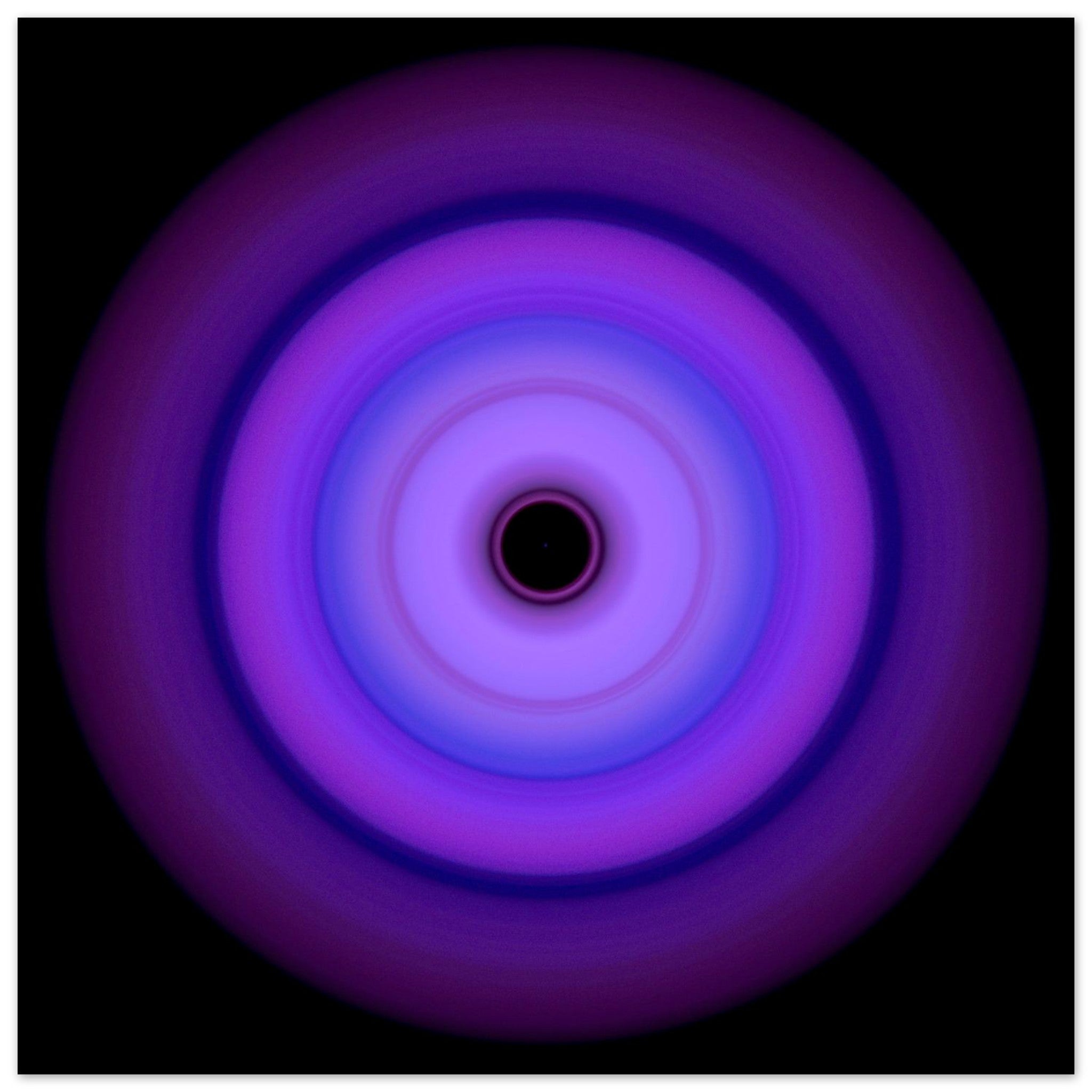 Circular aperture pattern with concentric rings transitioning from dark violet center to ice blue outer edges on a white background.