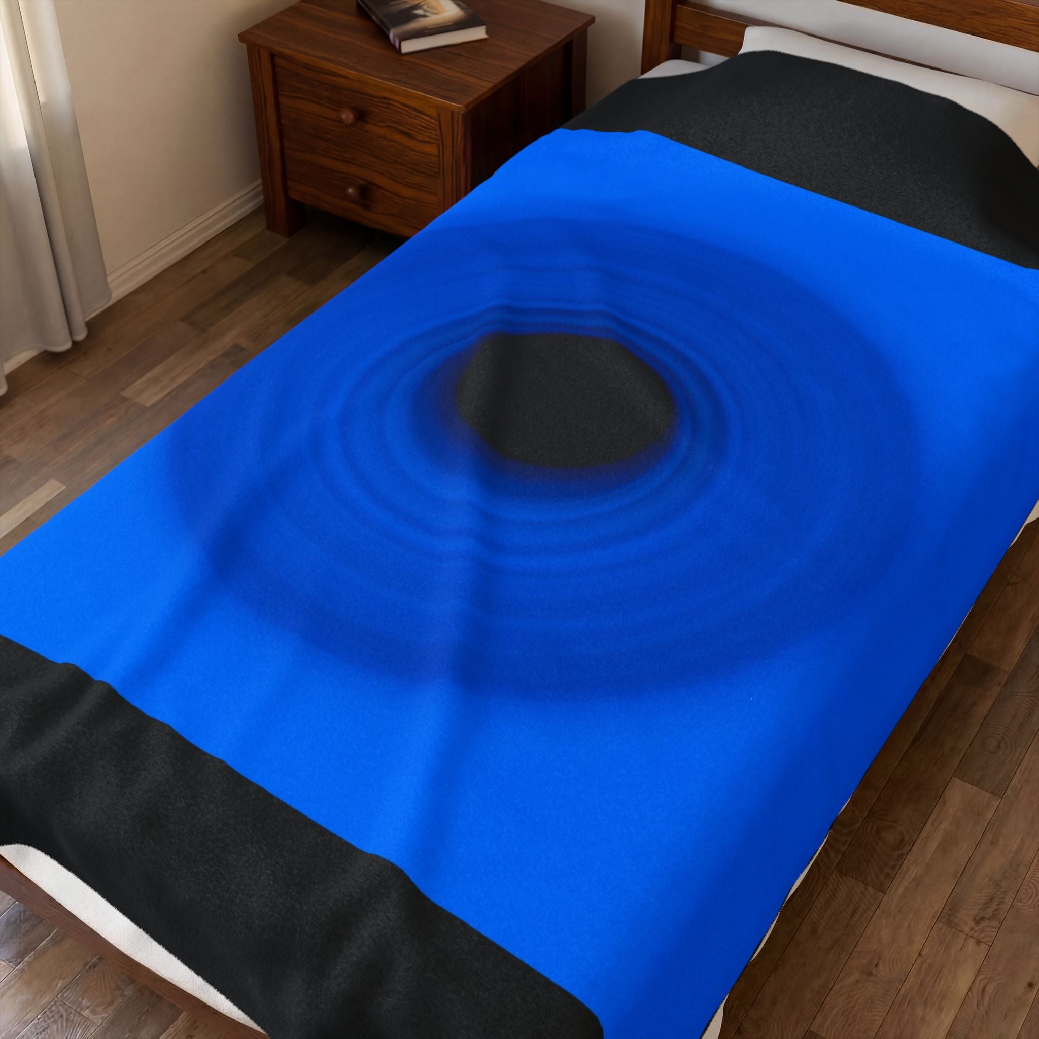 Royal Blue Ring Layer | Velveteen Plush Blanket