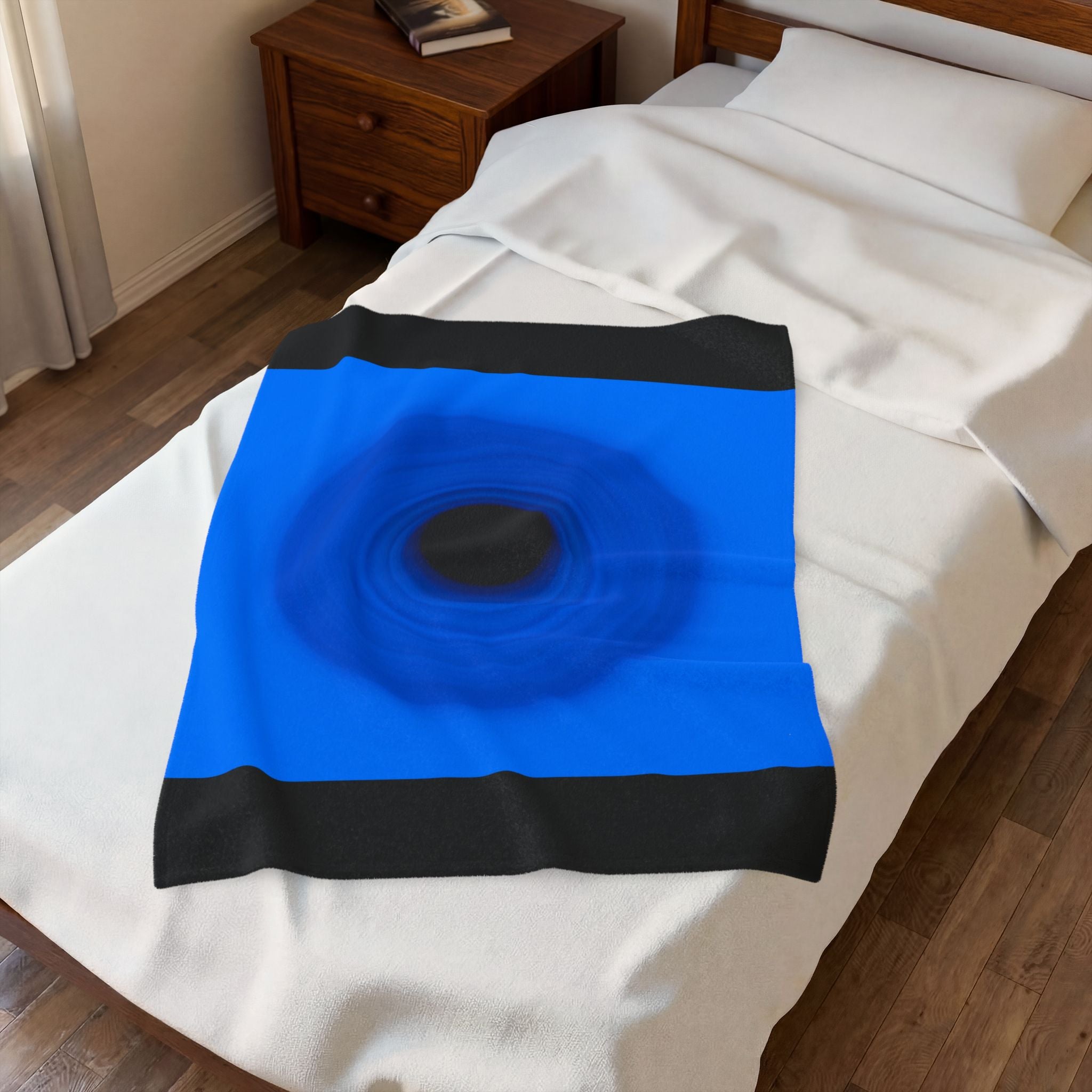 Royal Blue Ring Layer | Velveteen Plush Blanket