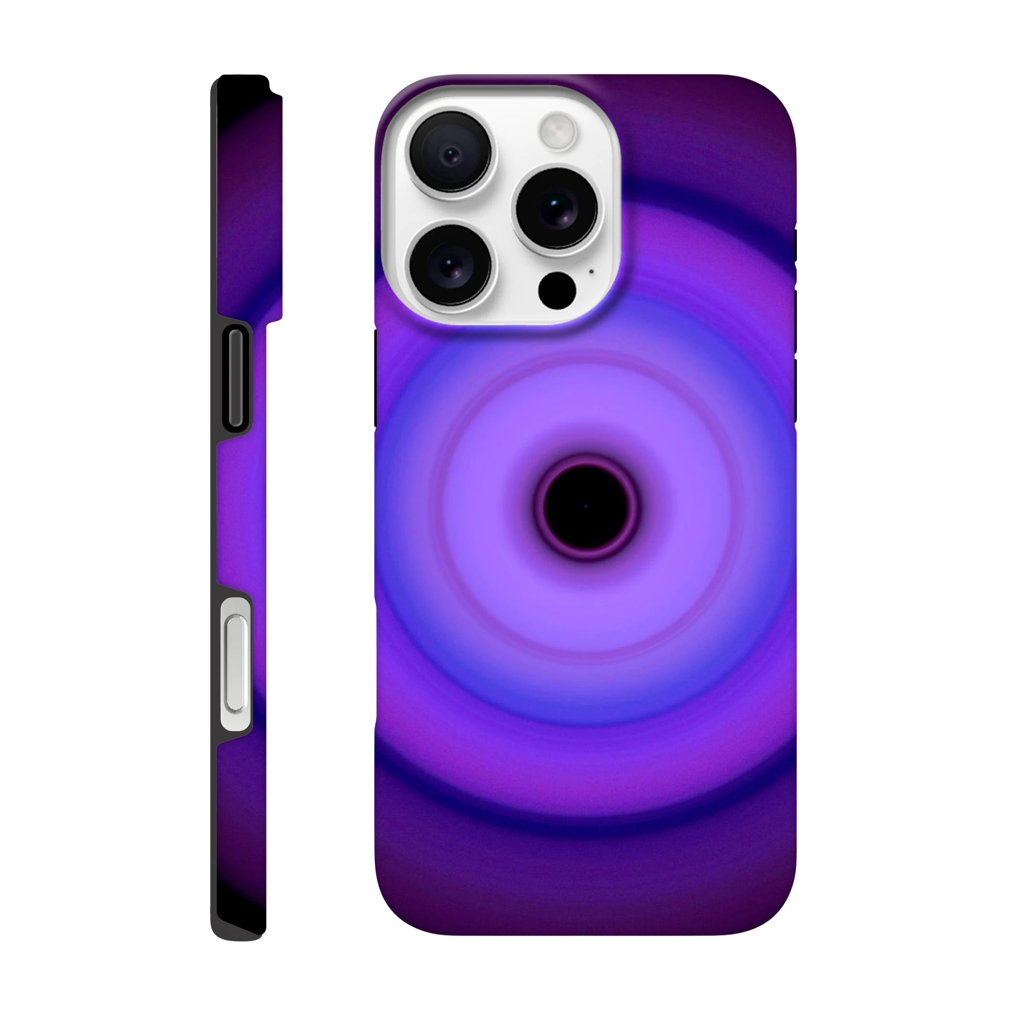 Circular aperture pattern with concentric rings transitioning from dark violet center to ice blue outer edges on a white background.